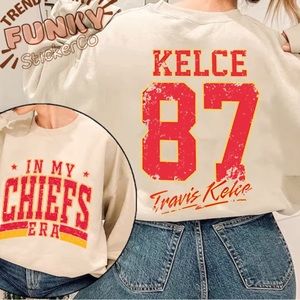 Retro In My Chiefs Era Sweatshirt Travis 89 Football Fan Gifts